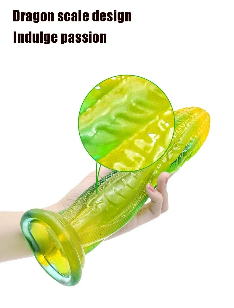 Huge Dragon Dildo Suction Cup Dildo Prostate Massager Large Butt Plug Thick Green Bad Dragon Jelly Penis Anal Sex Toys for Women