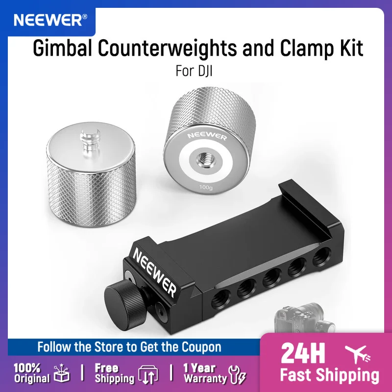 

NEEWER Gimbal Counterweights and Clamp Kit for DJI Ronin RS4 Pro RS4 RS3 Pro RS3 RS2 RSC2 ZHIYUN Crane 2S 3S Weebill S Moza Air