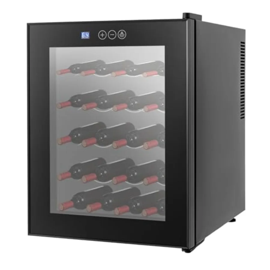 Refrigerador independiente para vino de 20 botellas con tecnología sin escarcha refrigerada por aire para un ideal almacenamiento de vino Digital de alta definición