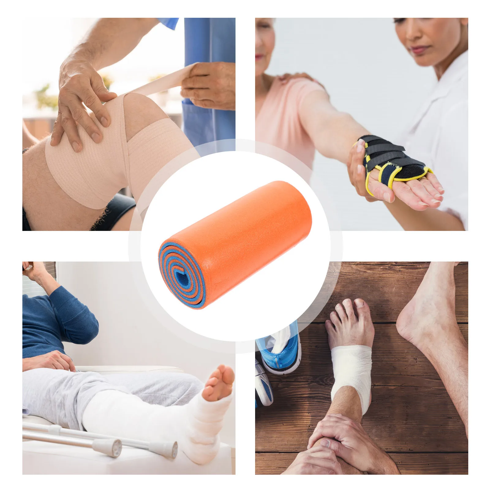 

2 шт. ортопедические фиксирующие шины для костей, формовочные, регулируемые, для экстренной помощи, рулонные, с возможностью нарезки, поддерживающие бандажи для человека