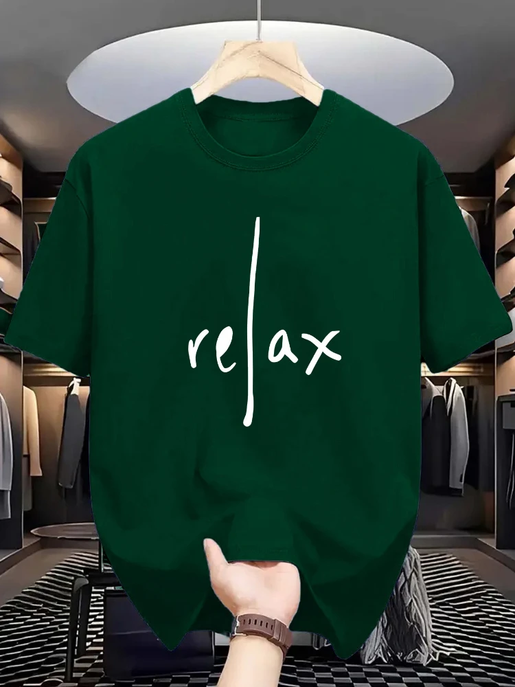 

Men's Relax 100% cotton Print T-Shirt - Round Neck, Regular Fit, Casual Geometric Pattern, Summer Outdoor Street Style.