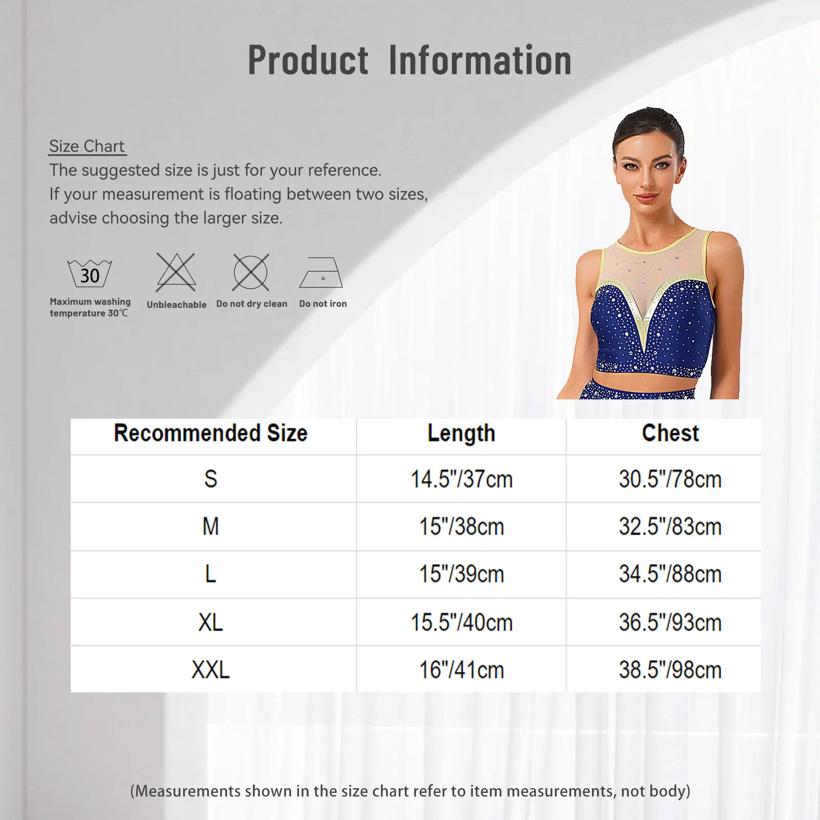 Tenue de danse moderne lyrique pour femmes, haut court sans manches + jupe avec strass brillants, ensemble 2 pièces pour spectacle de patinage artistique