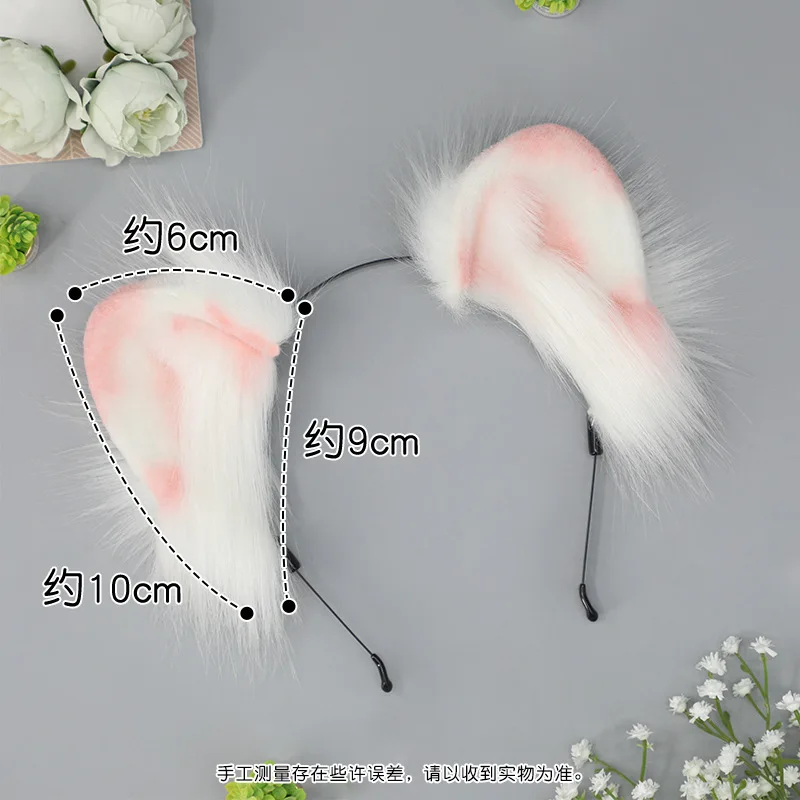 Accessoires pour cheveux oreilles de chat couvre-chef Lolita fille oreilles de chat bandeau bandes dessinées Cos Simulation Animal oreille bandeau Cosplay Anime