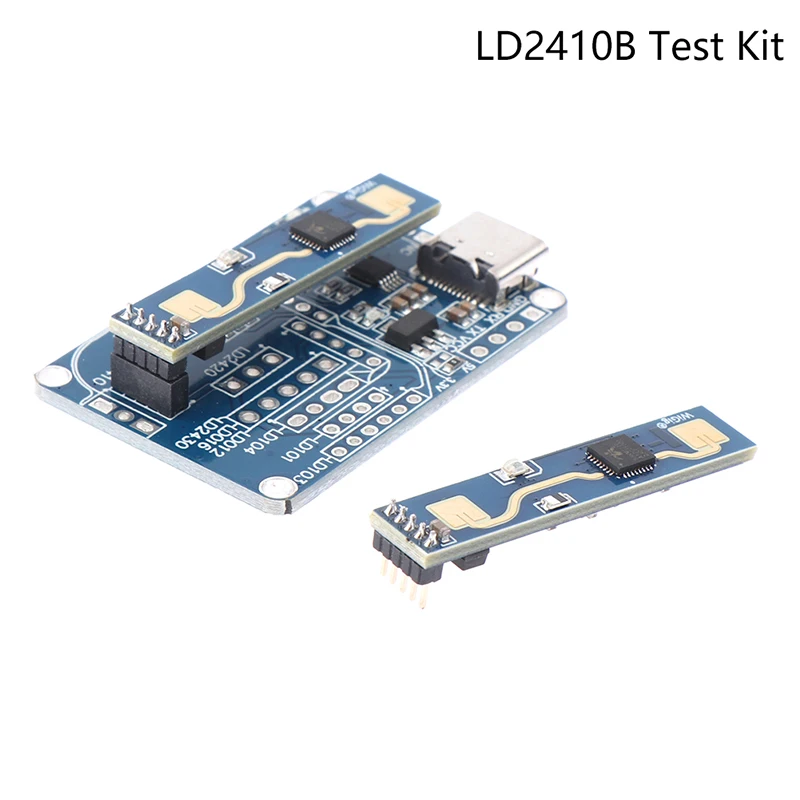 HLK-LD2410B Test Kit LD2410 FMCW 24G Smart Human Presence Status Sensing Radar Heartbeat Detection Sensor Module High Sensitivit