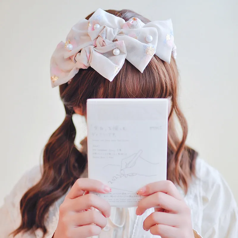 Original Handmade Bow Headband Japanese Girl Lolita Hair Accessories for Woman