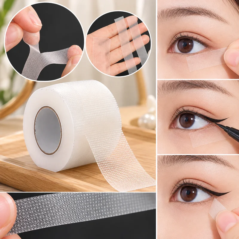 Breathable PE Facial Lift Tape, 8M/Roll V Line Face Tightening Sticker, Cosplay & Daily Makeup Beauty Tool