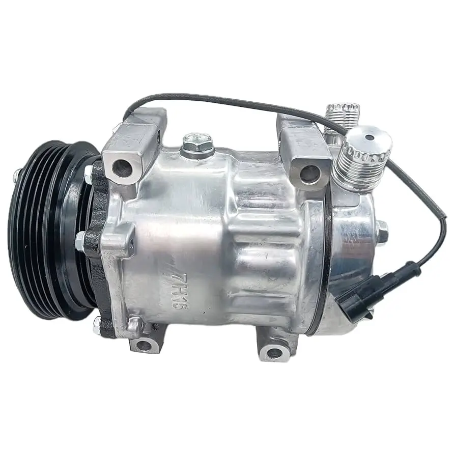 

12V SD7H15 A/C Compressor 84290377 for New Holland Tractor T4.105 T4.110F T5.105 T5.115 T4.55 T4.65 T5.95 T4.85