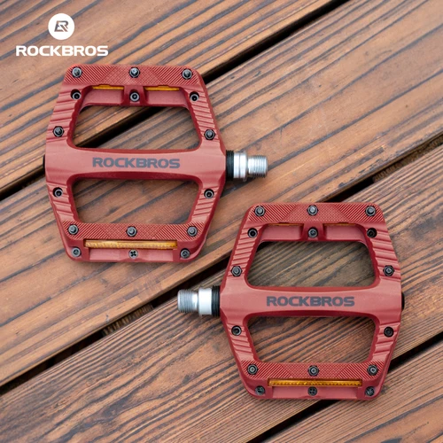 Pedales de bicicleta de nailon ROCKBROS, pedales de bicicleta ligeros y duraderos, pedales de bicicleta con rodamiento sellado, pedales antideslizantes