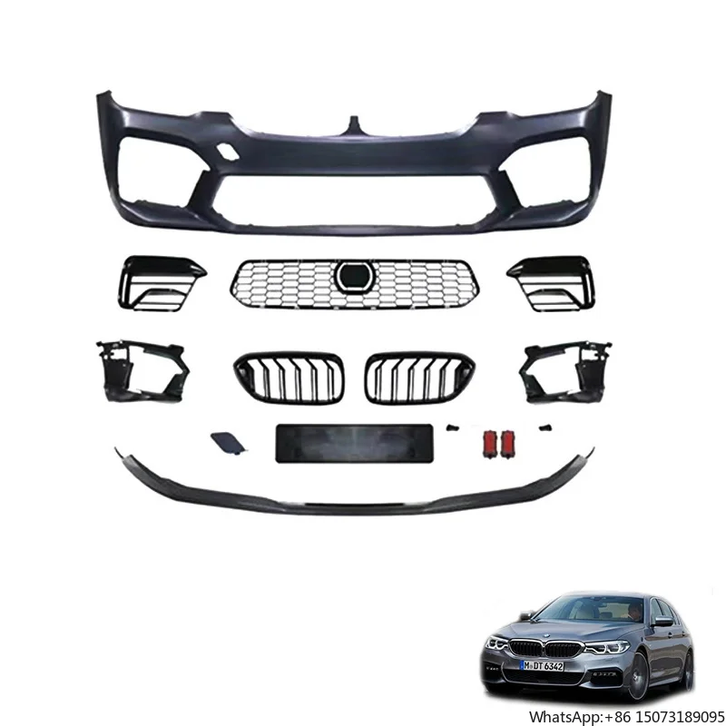 Bodykit for 18-20  5 Series G30 G38 Carbon Fiber Front Spoiler Lip Apron Splitters Rear Diffuser Side Skirts M-Performance