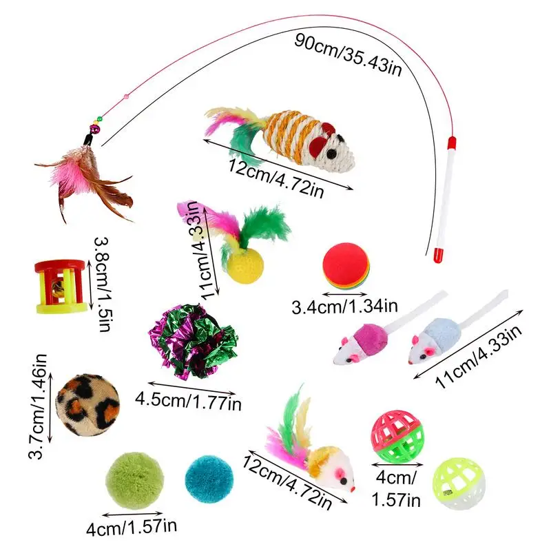 インタラクティブな猫のおもちゃキット,20個,動物のおもちゃ,公園,庭,屋外,家庭用