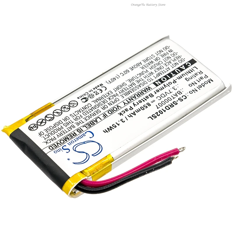

CS-SRD102SL 3.7V 850mAh Wireless Headset Battery BAT00007 for Cardo Scala Rider Packtalk, Packtalk Duo, SRPT0102 +TOOLS KIT