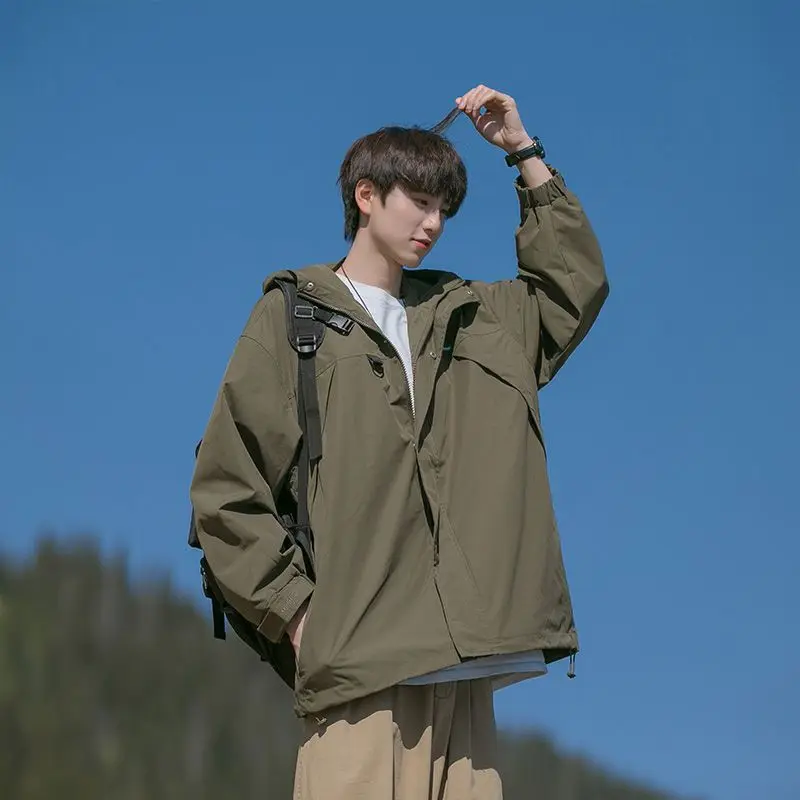 

Мужская куртка-бомбер класса люкс, популярная, ветрозащитная, утепленная, в стиле Varsity, для кемпинга, с пуговицами, замшевыми вставками, в стиле Super Y2K Field Hearts Bf