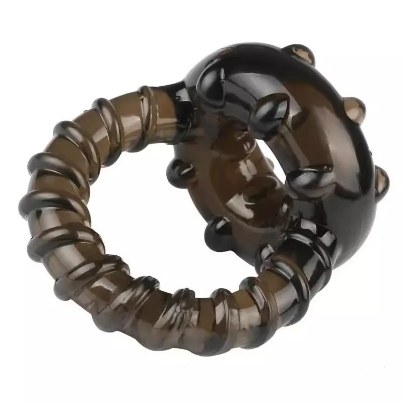 Adult Products Men's Double Lock Sperm Ring Couple Sharing Fixed Egg Bundle Sperm Sheep Eye Ring Penis Ring Sm