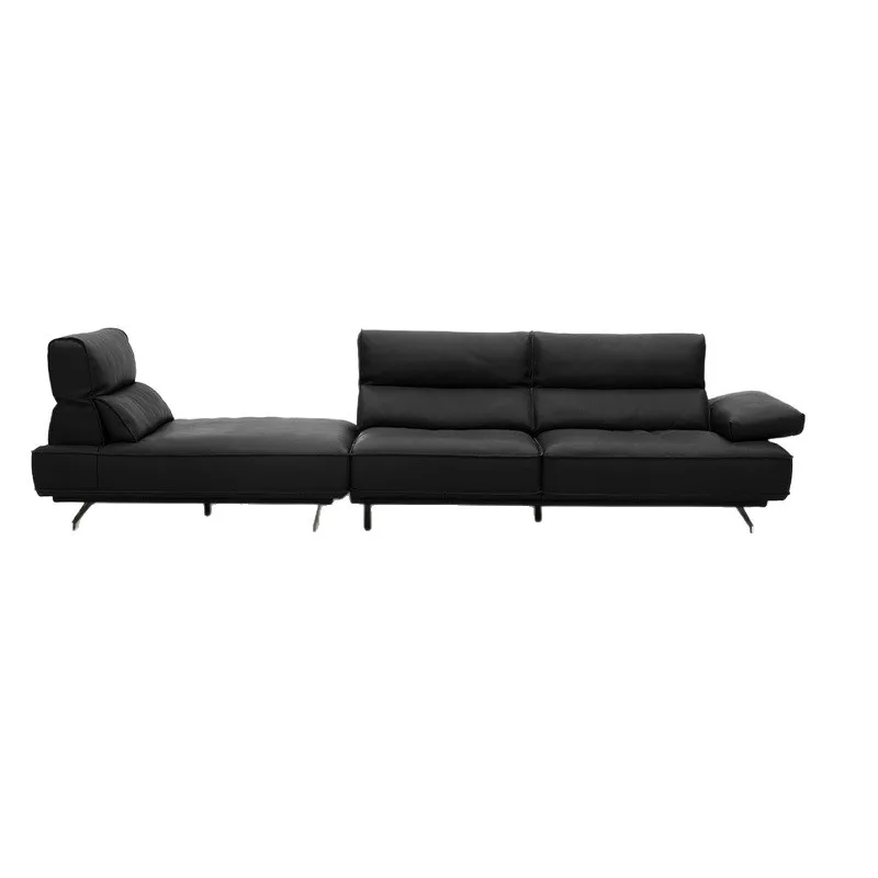 Living room high-end full leather first layer cowhide straight row princess combination sofa