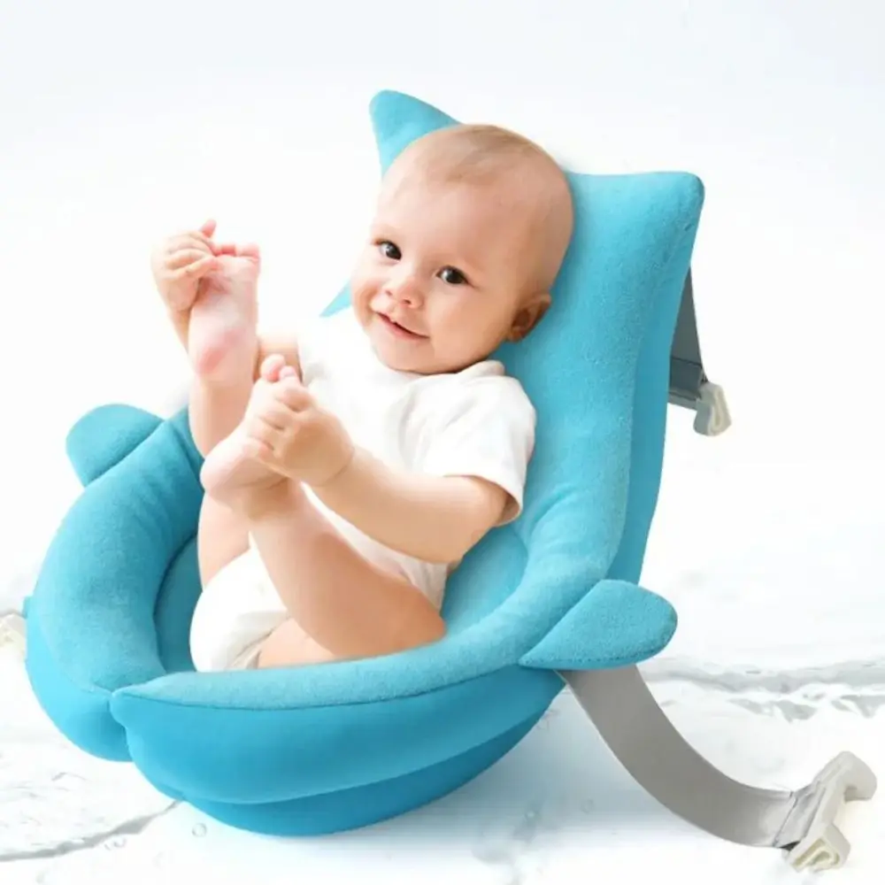 

Support Net Baby Bath Seat Skin Friendly Breathable Newborn Bath Support Seat Non Slip Quick Drying Bathtub Mat Newborn Bathing