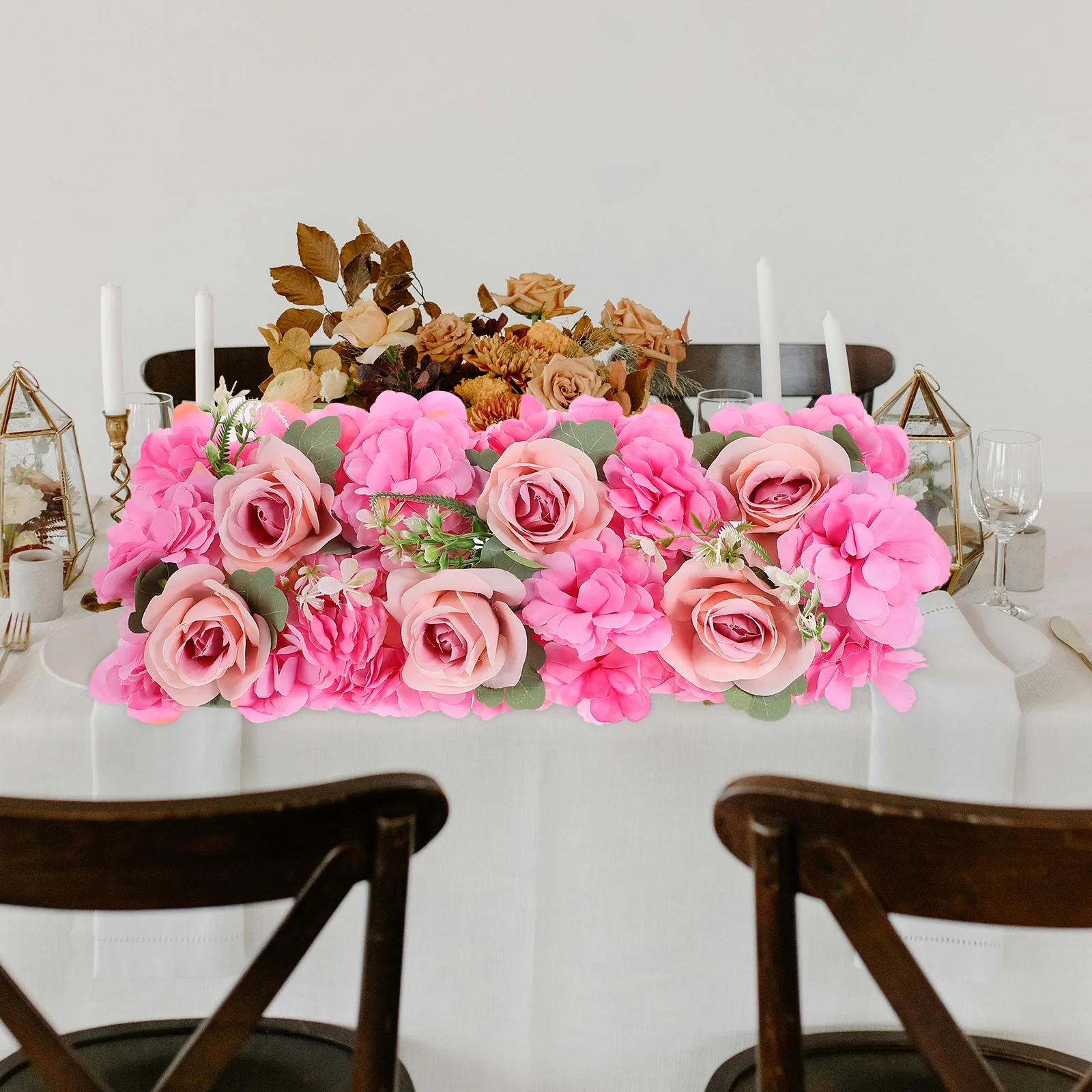 

Wedding Centerpiece Artificial Roses Fake Flower Table Decoration Simulation Floral Arrangement Road Guide Ornament For