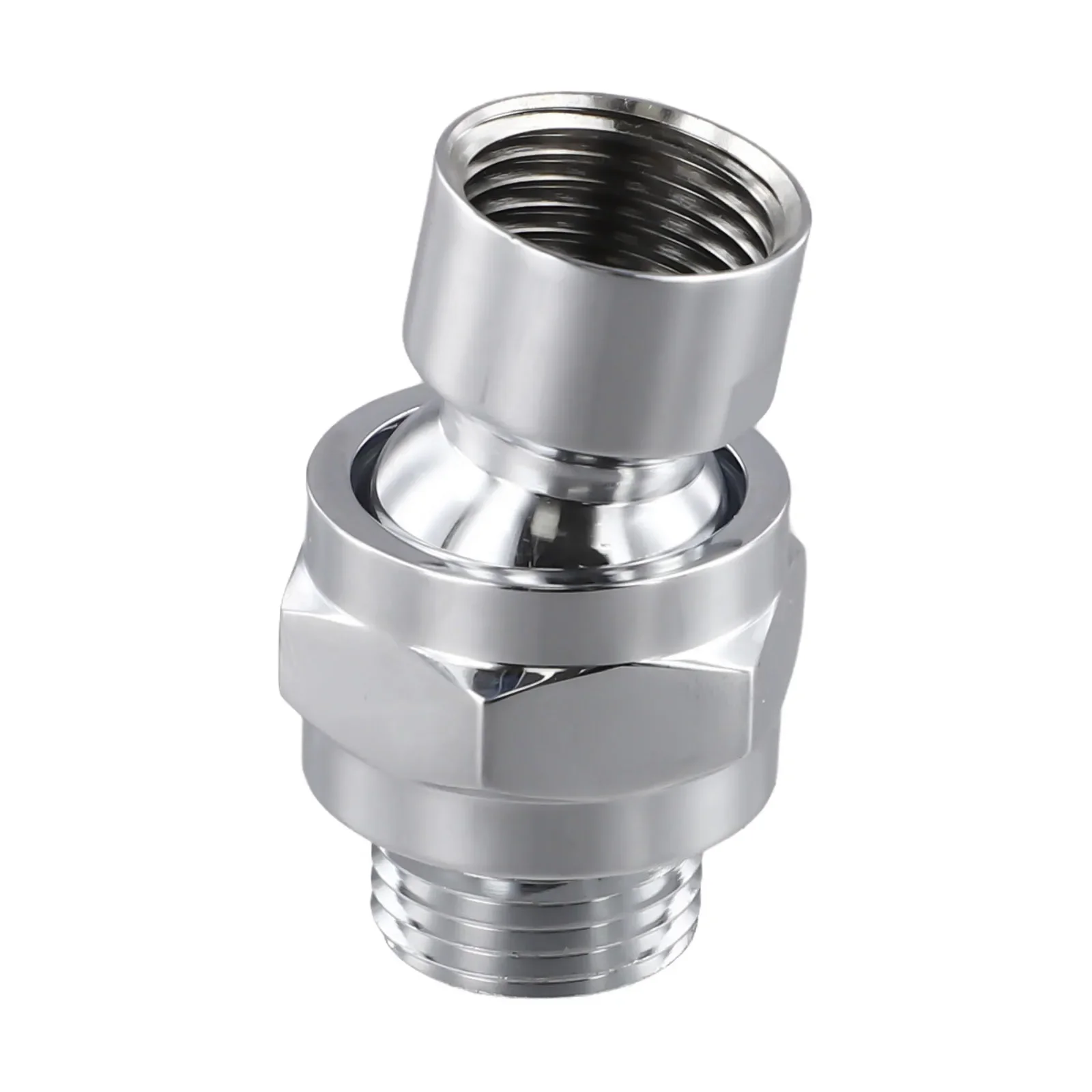 G1/2 Shower Head Adapter Female And Male Thread Rainfall Shower Handheld Shower Connector Swivel Angle 23° Accessory