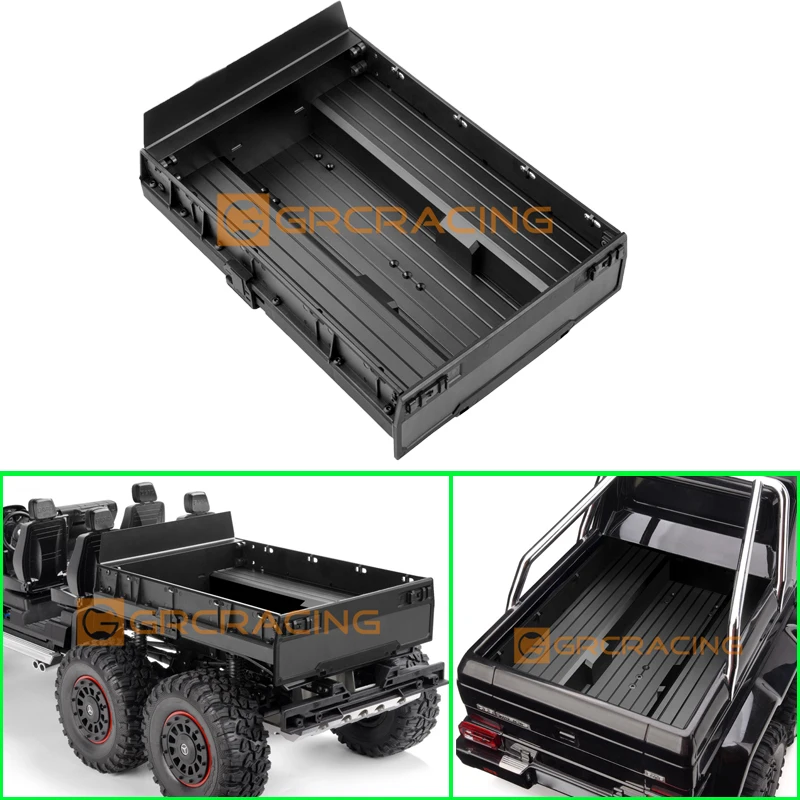 Simulation Plastic Tail Bucket Back Bucket for 1/10 RC Crawler Car Traxxas  TRX6 Benz Transport Construction Truck Accessories