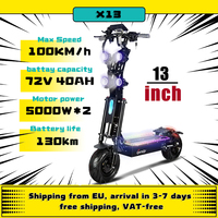 EU Express Duty Free Toursor X13 10000W Electric Scooter 13 Inch 72V Off-Road Adult Electric Scooter Foldable