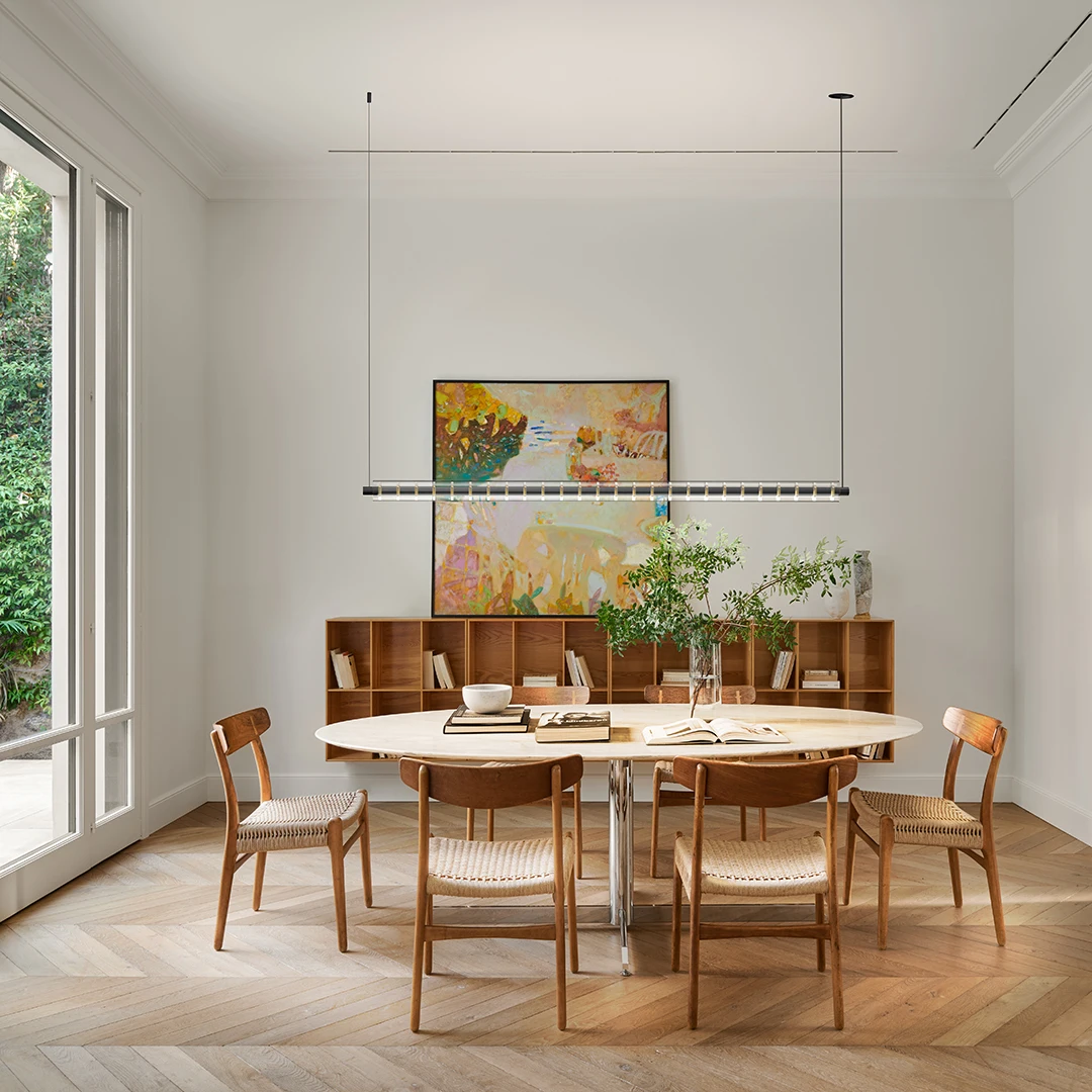 

Italian Minimalist Pendant Lamp Line Restaurant Hanging Lamp Dining Room Long Glass Modern Designer Light Fixtures 220V
