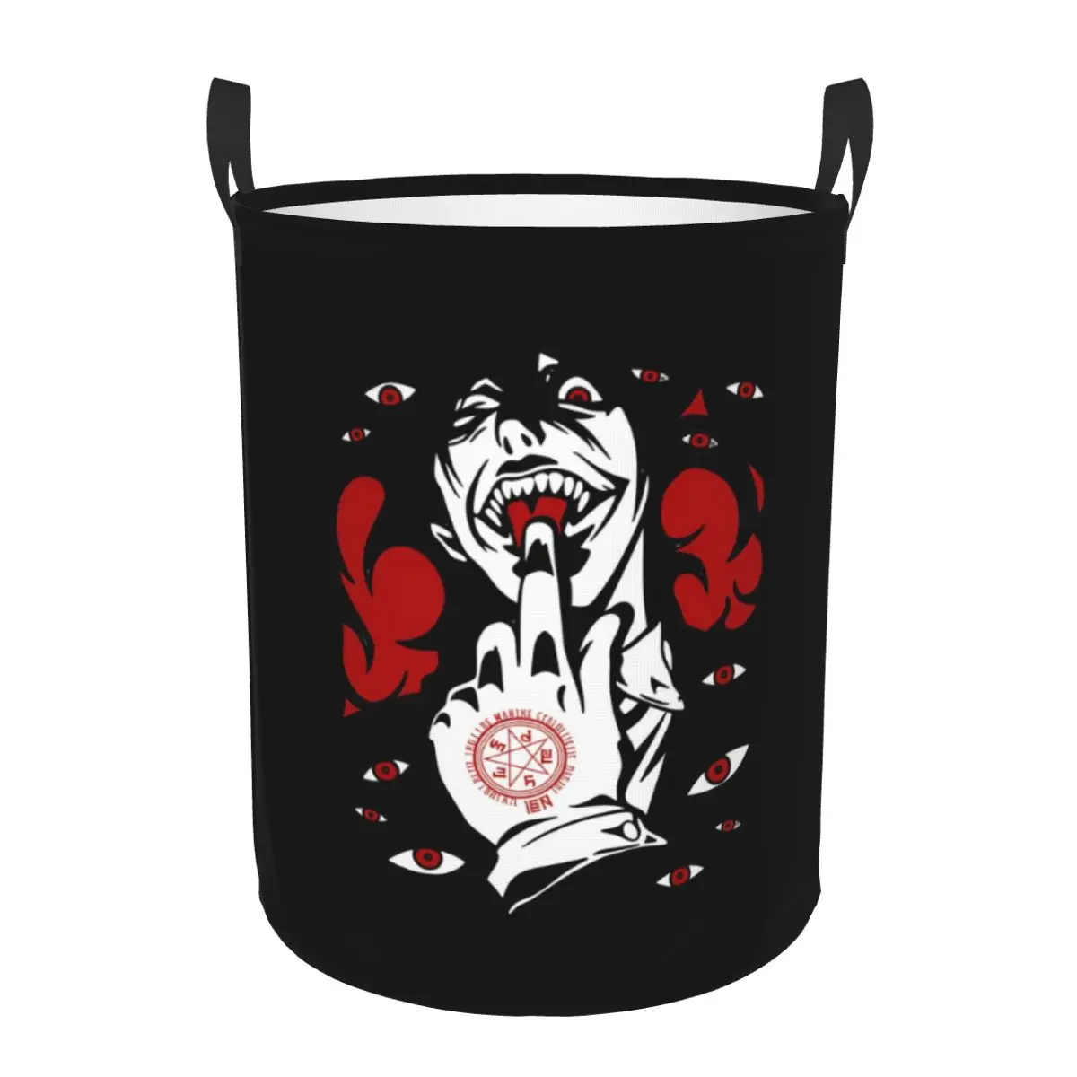 Anime H-Hellsing Japane Manga Laundry Basket Collapsible Baby Hamper for Nursery Toys Organizer Storage Bins