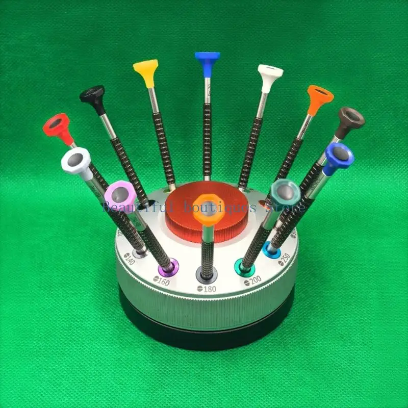 U4LF مجموعة مفكات دوارة مضادة للانزلاق مكونة من 12 قطعة مع هيكل فولاذي قوي للمهام الدقيقة