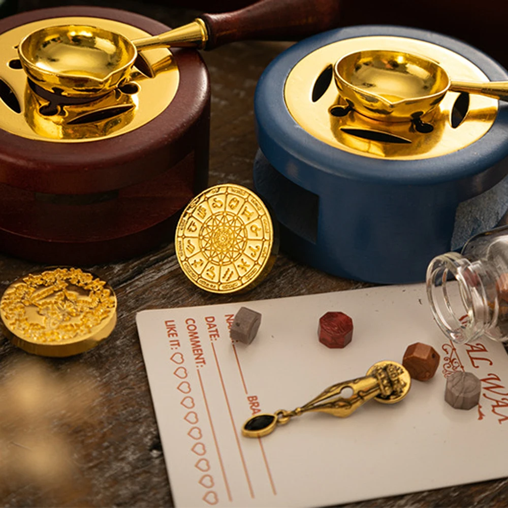 Wax Seal Stamp Kit with 6pcs S - огляд і ціна Batik Wax Kit