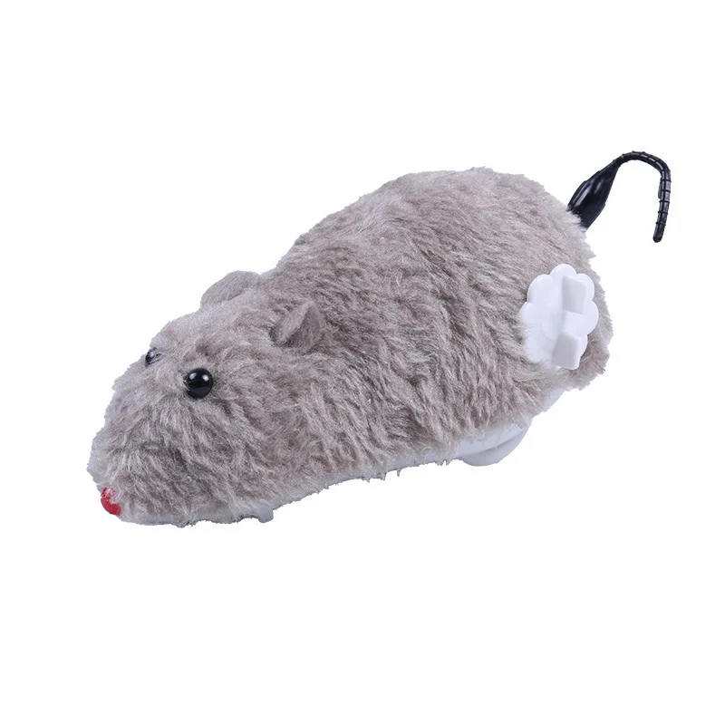 قطعة واحدة من لعبة فأر الجري المضحكة النابضة بالحياة للقطط والكلاب وذيل الماوس والحيوانات الأليفة والأطفال بلون عشوائي #5