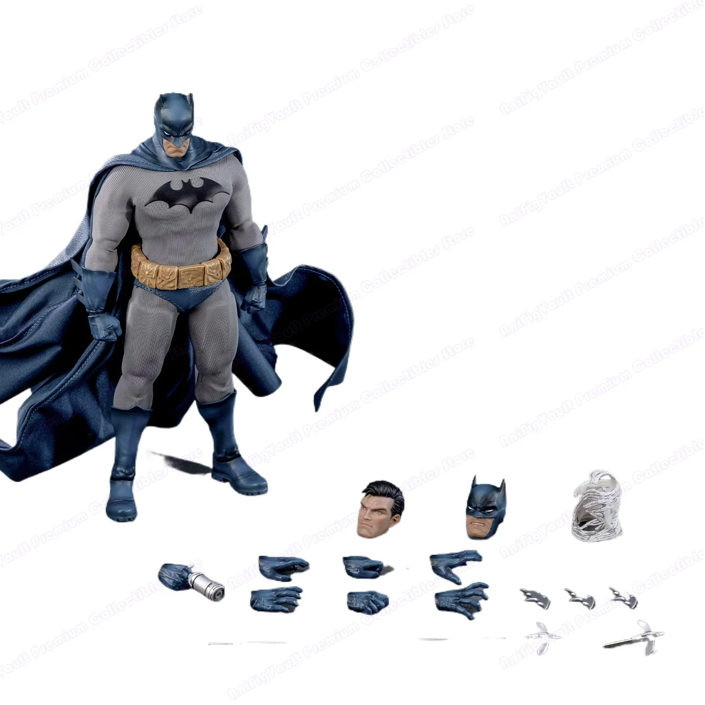 متوفر في المخزون GONG Hush Batman 1/12 بدلة قماشية مصممة لعبة مجسمة هدية متوفرة في المخزون #2