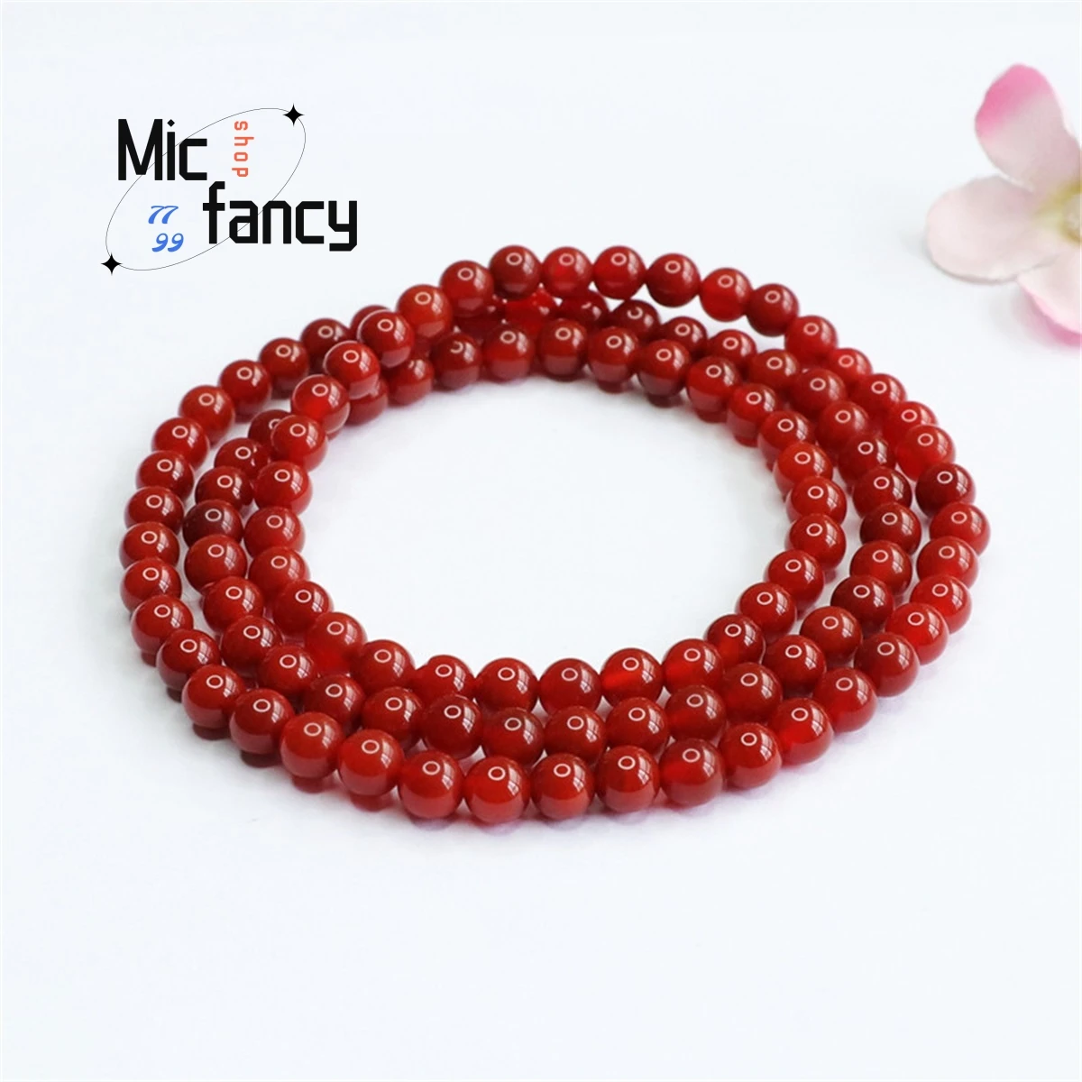 

Natural South Red Agate 108 Buddhist Beads Bracelet Necklace Simple Generous Men and Women Jewelry National Style Charms Fashion