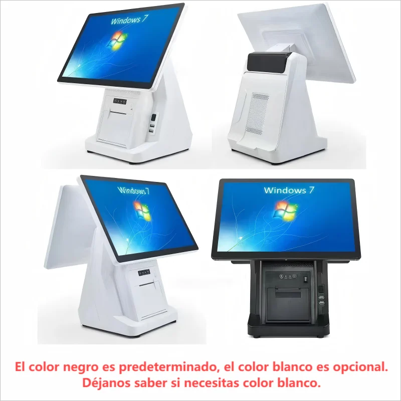 15.6" AIO POS System Touch Screen Windows 10/11 i3 i5 i7 with 58/80mm Thermal Printer Restaurant Cash Register Machine