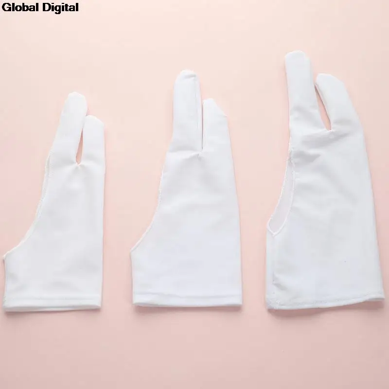 2 Finger Anti-fouling Glove,both For Right And Left Hand Artist Drawing For Any Graphics Drawing Tablet