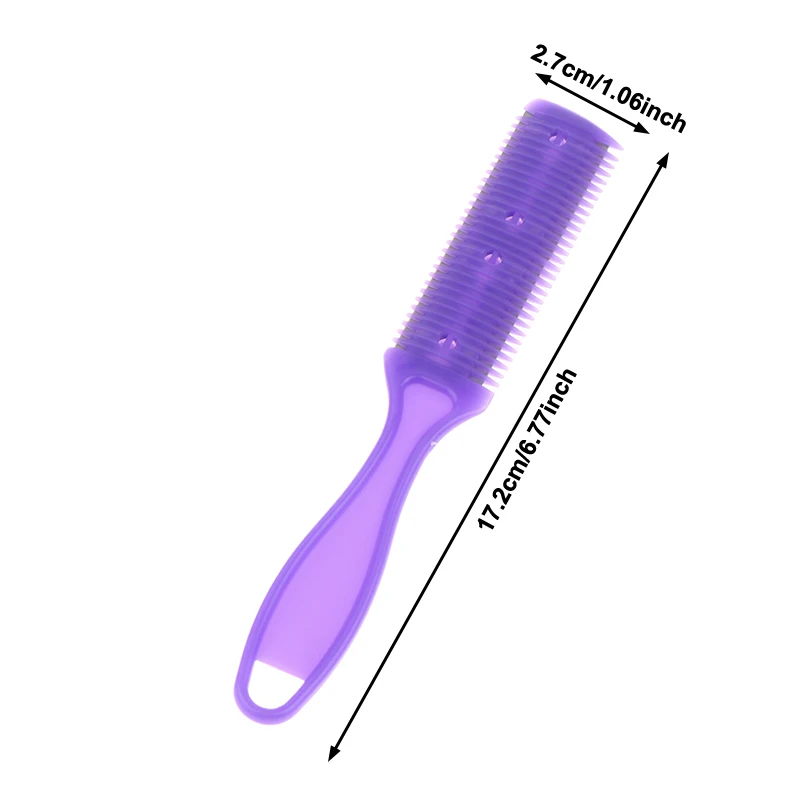 5 قطعة مشط قص الشعر فرش الشعر مع شفرات حلاقة الشعر المتقلب قطع ترقق أداة الحلاق أداة صالون الشعر مشط الحلاق