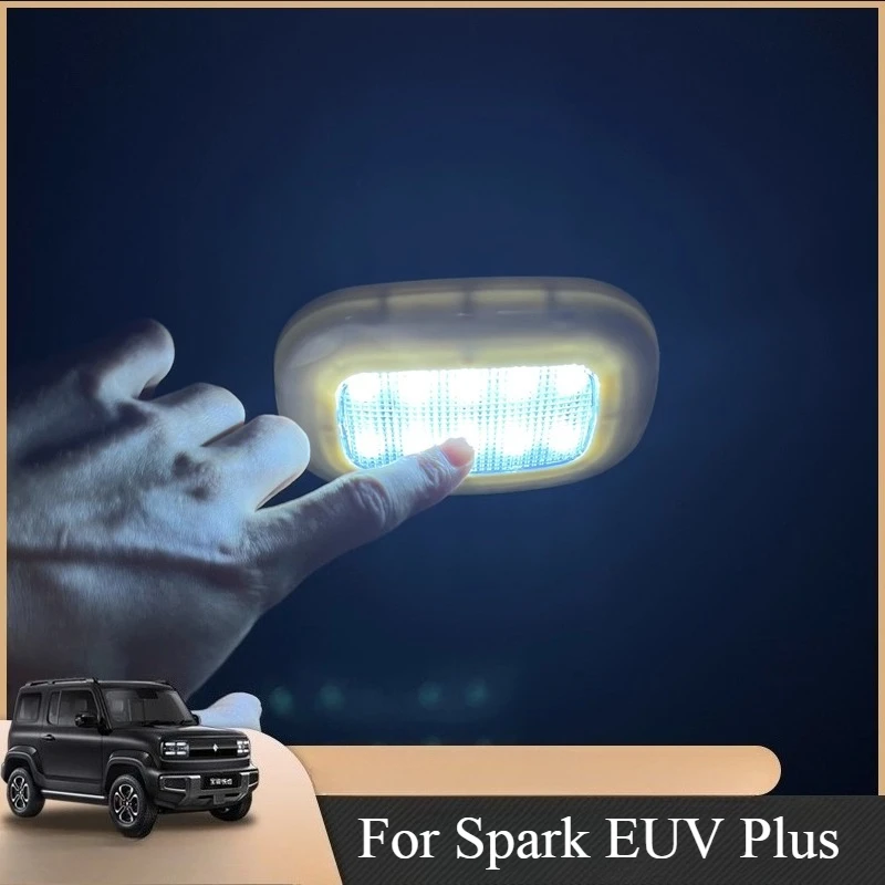 For Spark EUV Plus Trunk Ceiling Light Magnet Roof Light Reading Lamp LED Charging Night Lamp Non-destructive installation