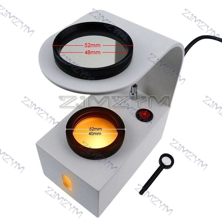 GS-PS1 Desktop Polariscope Built-in LED Gemstone 2 Glass Filter Gem Jewel Jewelry Polarizer Tester Tool Loupes and Magnifiers