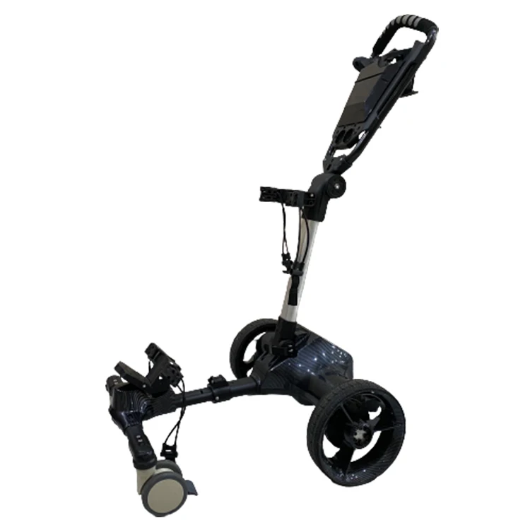 Top Of The Line 6 Wheels Foldable Smart Golf Trolley That Automatically Follow You For Ego Caddy Remote Electric Golf Cart Buggy