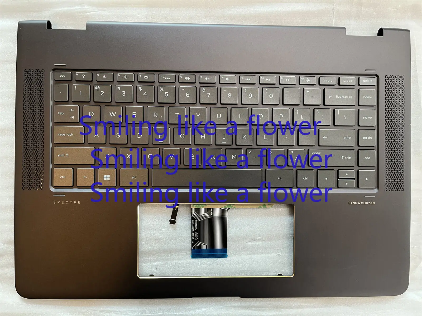 Palmrest w/Backlit Keyboard 912995-001 for HP SPECTRE 15-BL 15-BL012DX US Brown