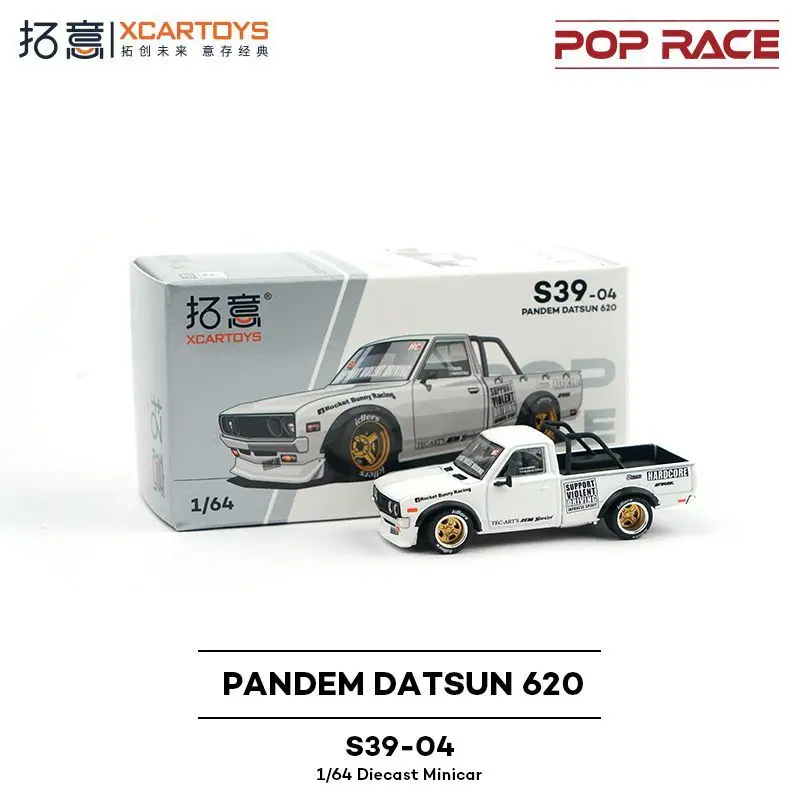 

Модель пикапа POPRACE Alloy 1/64 Nissan DATSUN PANDEM DATSUN 620 белого цвета