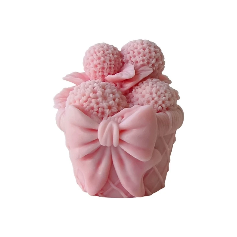 3D Embroidery Ball Flower Basket Mold Wax Mold Soap Mold Chocolate Mould