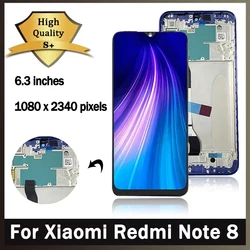 6.3'' Tested note 8 LCD for Xiaomi Redmi Note 8 Note8 LCD M1908C3JH JG JI Display Touch Screen Digitizer Assembly Replacement
