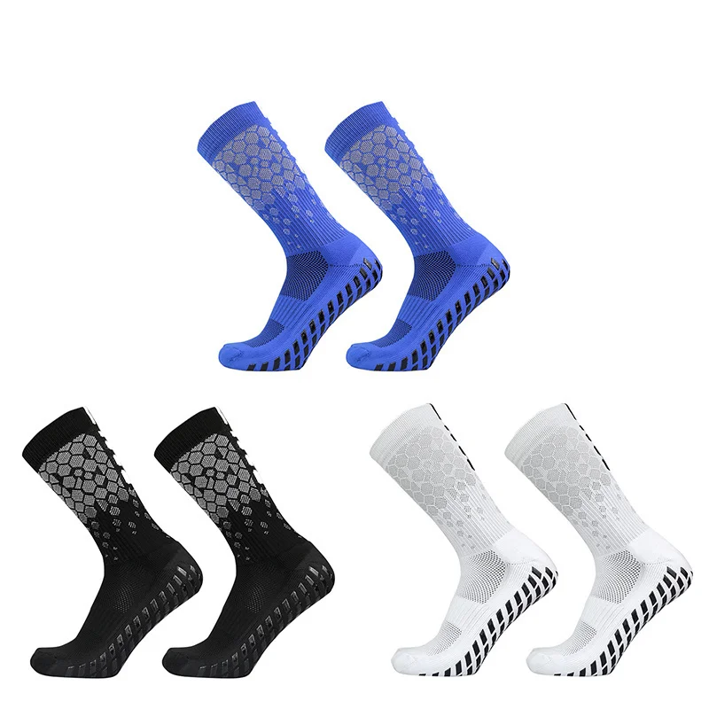 

Soccer Pattern Sports 2023 Non-Slip Men Women Socks Heel New Silicone Grip football Socks calcetas antideslizantes de futbol