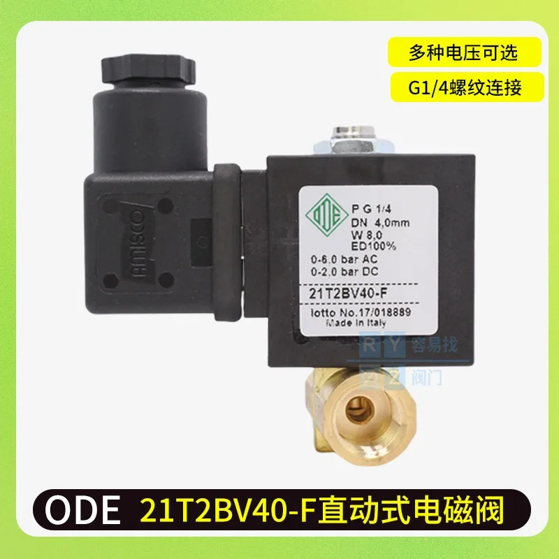 Italian ODE two-way normally closed solenoid valve 21T2BV28-F 21T2BV22-F/40-F 220V