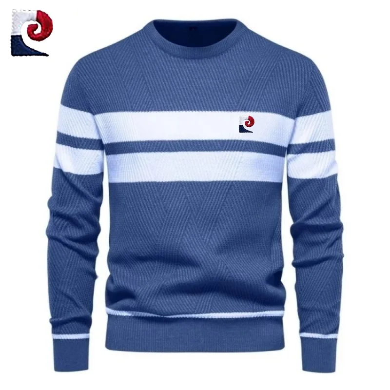 

Autumn and Winter Men's High Quality Knitted Sweater Head Cover New Fashionable, Casual, Warm and Versatile T-shirt Top