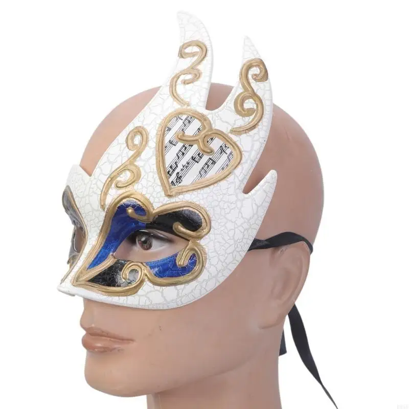 B95F Masquerade półmaska ​​dla kobiet mężczyzn Halloween karnawały, Halloween maska ​​na oczy Masquerade maska ​​na oczy