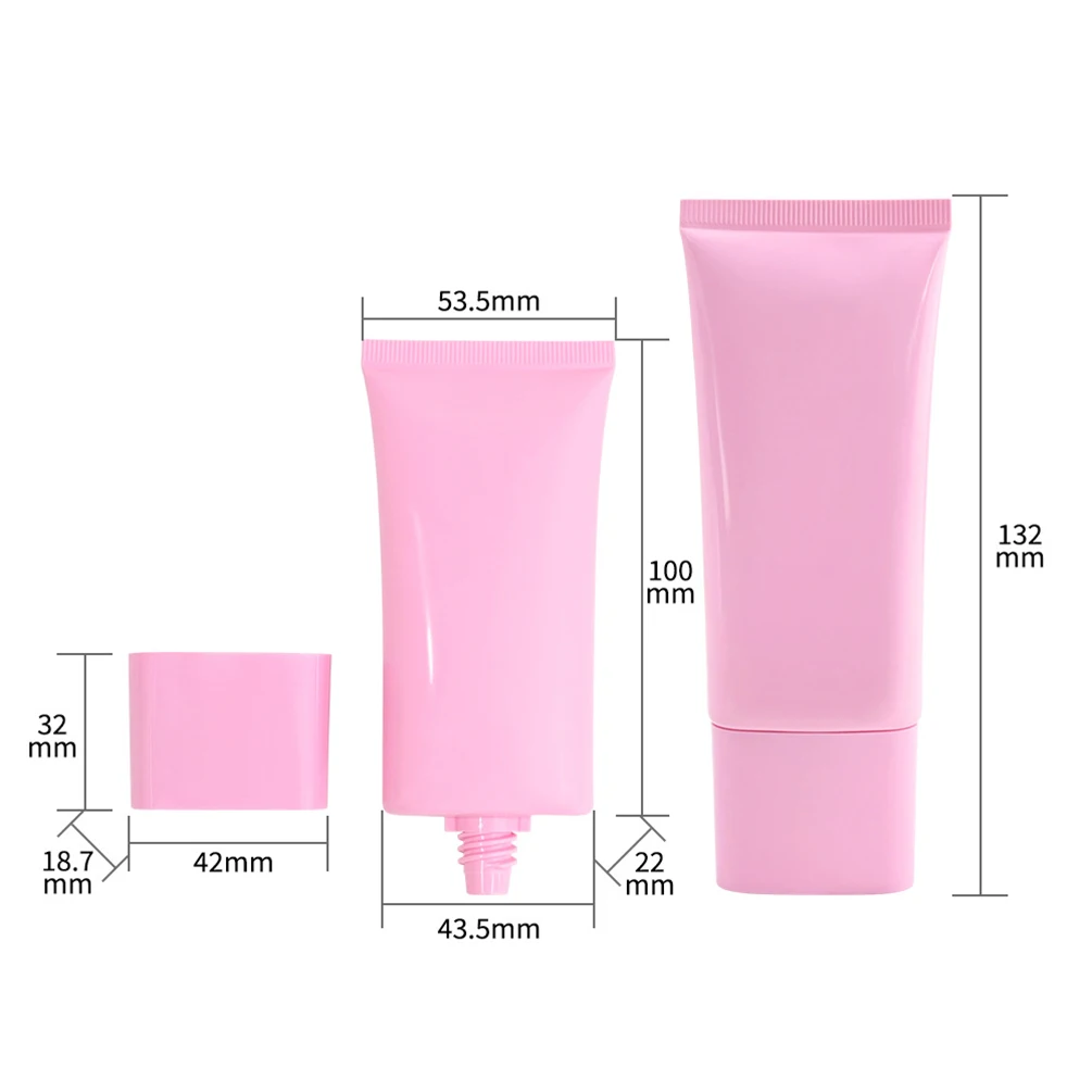 55ml プライベートブランド ホワイトカラー フェイスプライマー カスタムロゴ 保湿 ハイドレーティング ラディアント ブライトニングクリーム 長持ちメイク