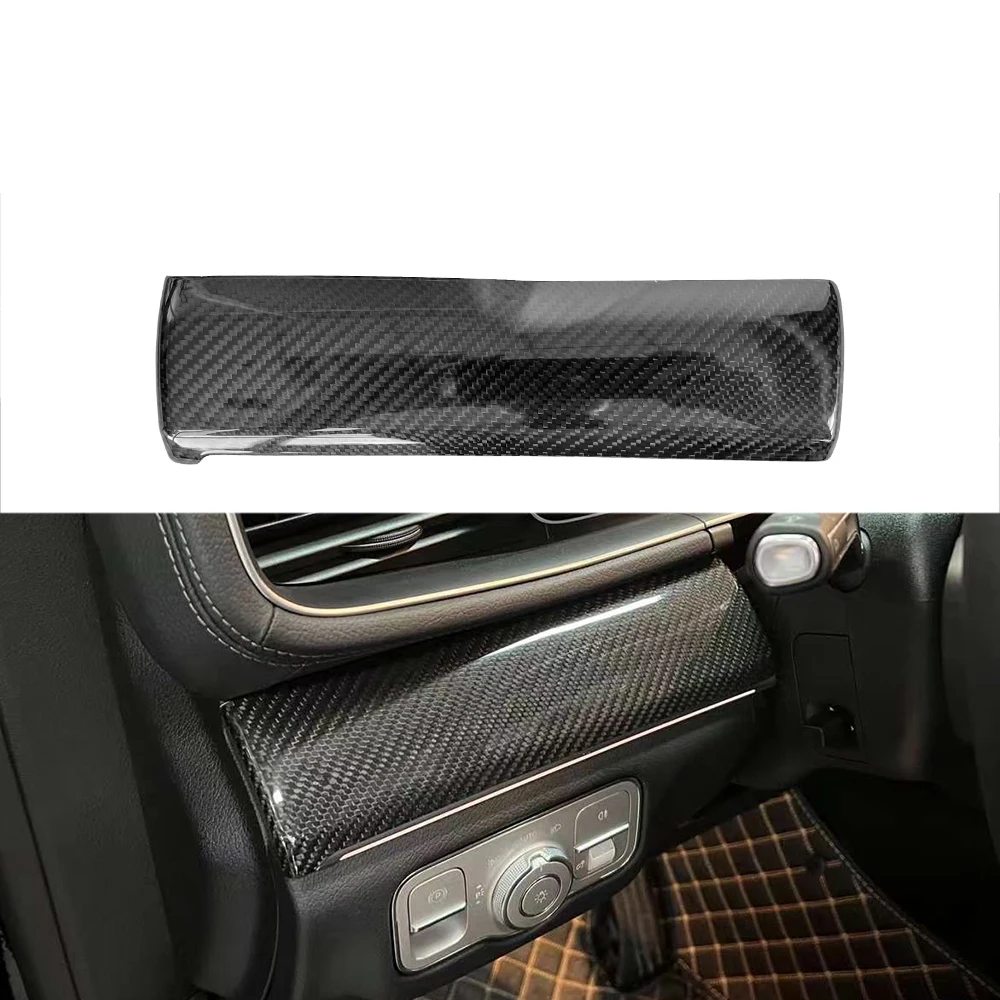 

1PC Real Dry Carbon Interior Trim Dashboard Cover Panel For Mercedes GLE C167 2019up for driver side LHD only