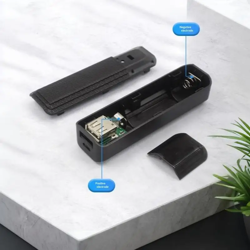 DIY 18650 Mini Power Bank Case Portable USB Battery Charger Box for Short Travel Outdoor Emergency Phone Charging