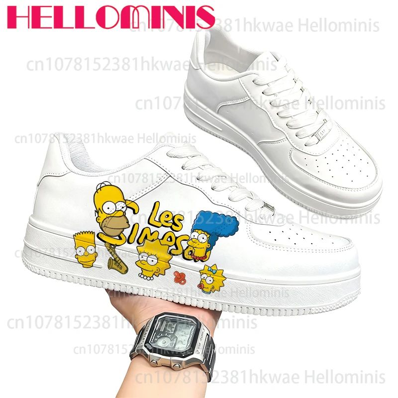 

Популярный рождественский подарок, забавные спортивные кроссовки Simpson, модные прочные кроссовки унисекс для пары, мужчин и женщин, подарок