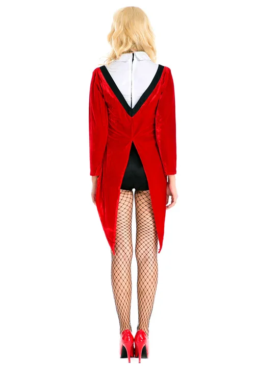 Game costume Female role-playing circus tuxedo trainer costume Halloween party costume