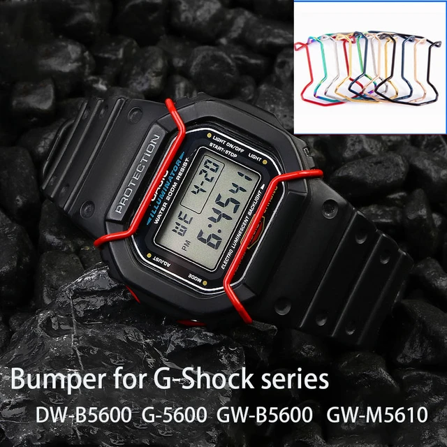 Watch Bumper For Casio DW5600 DW5610 GW B5600 GW 5000 Anti collision Personality Modified Solid Forging Protector Protection Bar AliExpress 1511